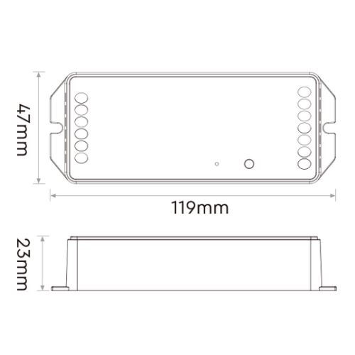 KONTROLER RGB+CCT 20A 12-48V 4-STR PZ5 WI-FI